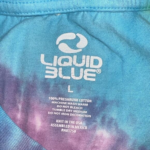 Grateful Dead Shirt Liquid Blue Spiral Bears Tie Dye Size Large - Picture 6 of 6